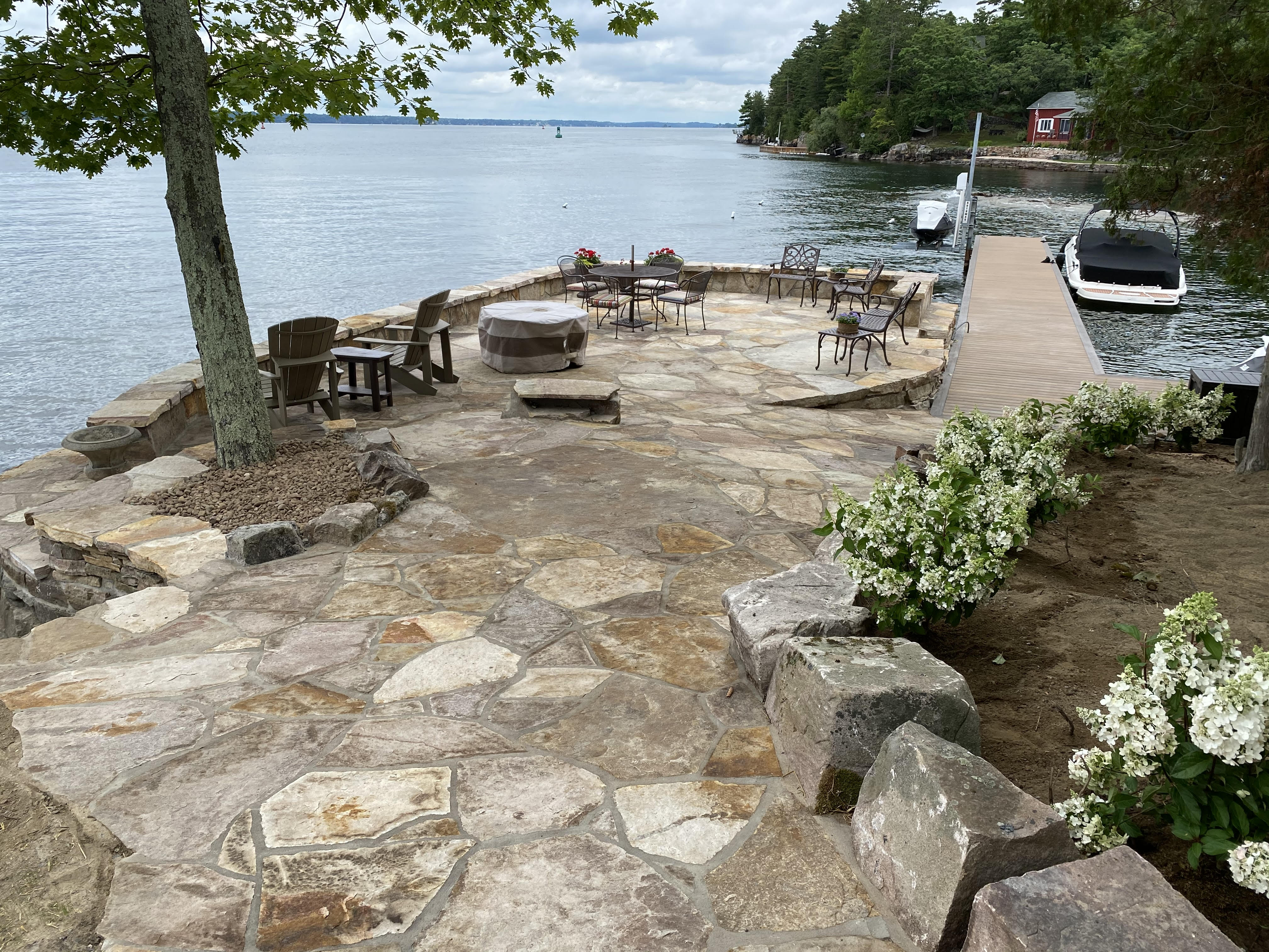 Waterfront Flagstone Patio